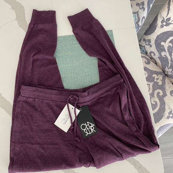 NWT Chaser Slouchy Pants Jogger and Top Set Sz M - Picture 1 of 12